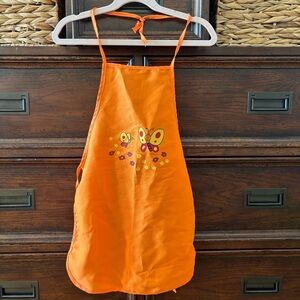 Orange Butterfly Apron for kids